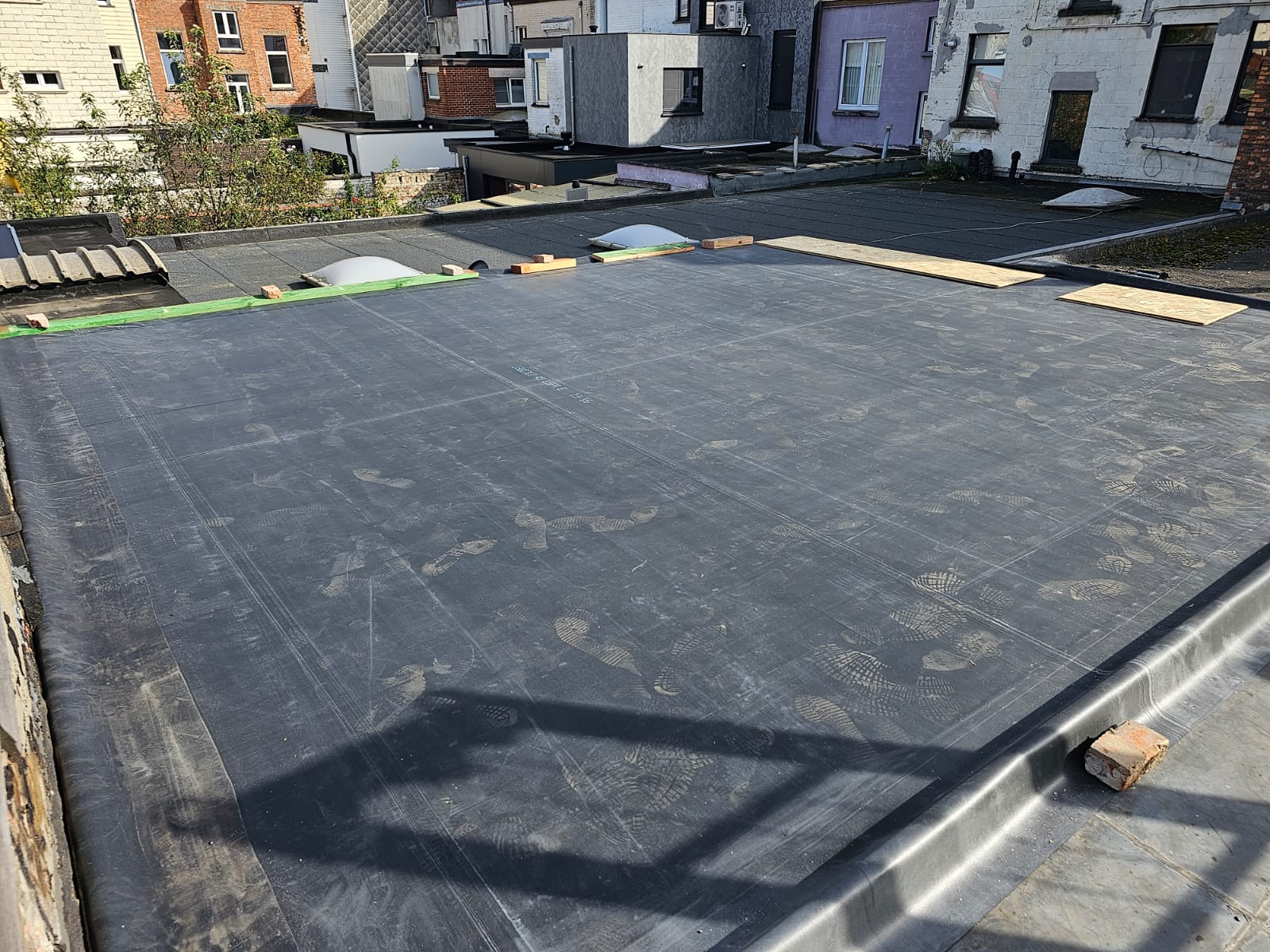 Plaatsen epdm
