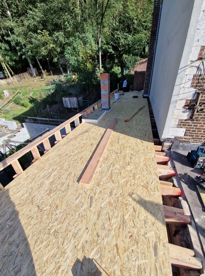 Plaatsen van osb platen