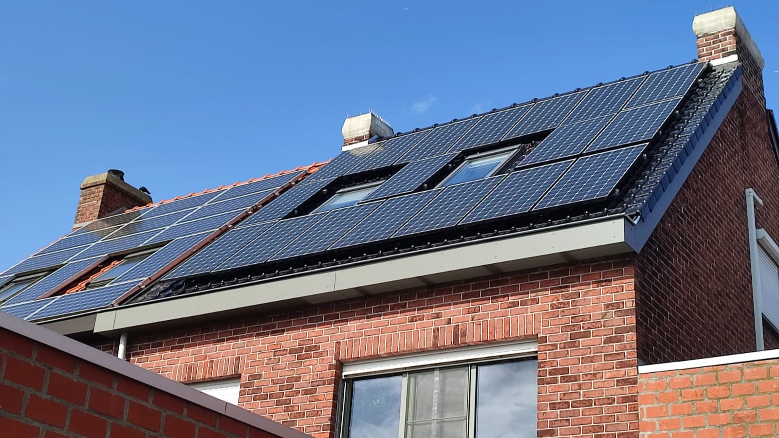 Zonnepanelen geplaatst